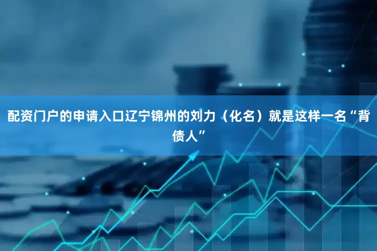 配资门户的申请入口　　辽宁锦州的刘力（化名）就是这样一名“背债人”